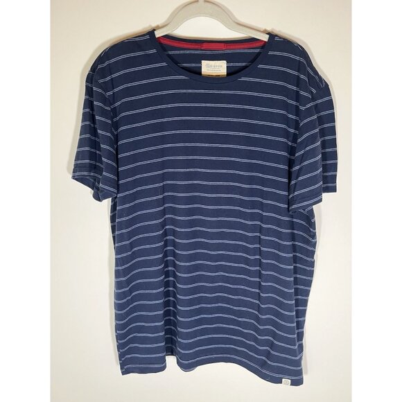 Marine Layer Re-Spun blue white striped retro tshirt XL California soft beach - Picture 1 of 9